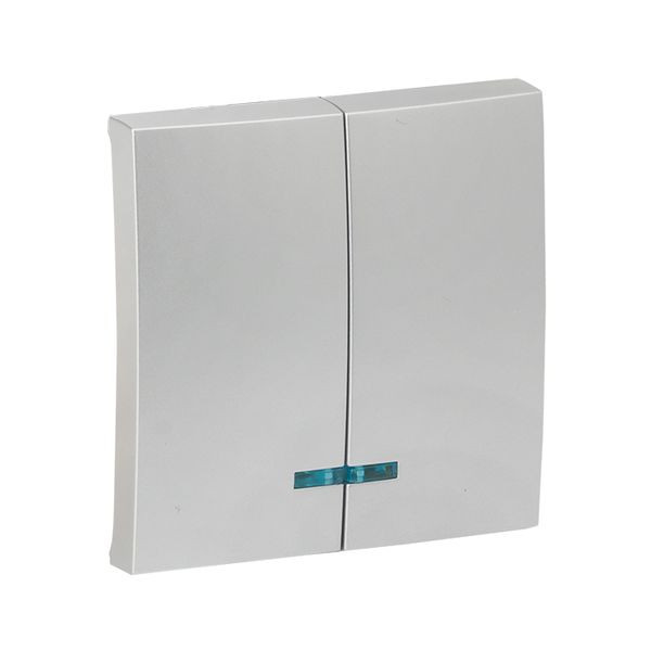 Валенсия лицевая панель выключателя 2-кл, с индикатором 10А сталь EKF PROxima ESV10-L-123-30 Валенсия лицевая панель выключателя 2-кл, с индикатором 10А сталь EKF PROxima ESV10-L-123-30