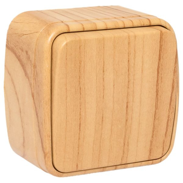 Выключатель 1-клавишный ОП Минск 10А светлое дерево EKF EGV10-021-30 Выключатель 1-клавишный ОП Минск 10А светлое дерево EKF EGV10-021-30