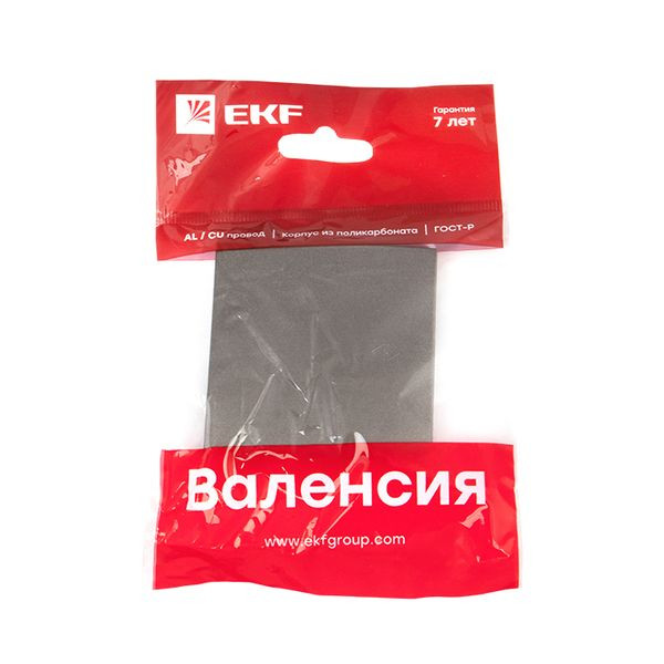 Валенсия лицевая панель выключателя проходного 1-кл, 10А графит EKF PROxima ESV10-L-025-60 Валенсия лицевая панель выключателя проходного 1-кл, 10А графит EKF PROxima ESV10-L-025-60
