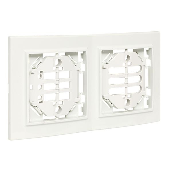 Минск Рамка 2-местная вертикальная белая EKF Basic ERM-G-312-10 Минск Рамка 2-местная вертикальная белая EKF Basic ERM-G-312-10