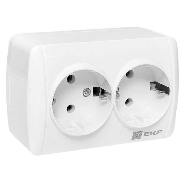 Владивосток Розетка 2-местная 16А с заземлением IP44 EKF EQR16-129-30-54 Владивосток Розетка 2-местная 16А с заземлением IP44 EKF EQR16-129-30-54