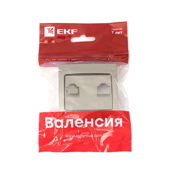 Валенсия лицевая панель розетки RJ-45 1-местная кашемир EKF PROxima ESK01-L-035-40 Валенсия лицевая панель розетки RJ-45 1-местная кашемир EKF PROxima ESK01-L-035-40