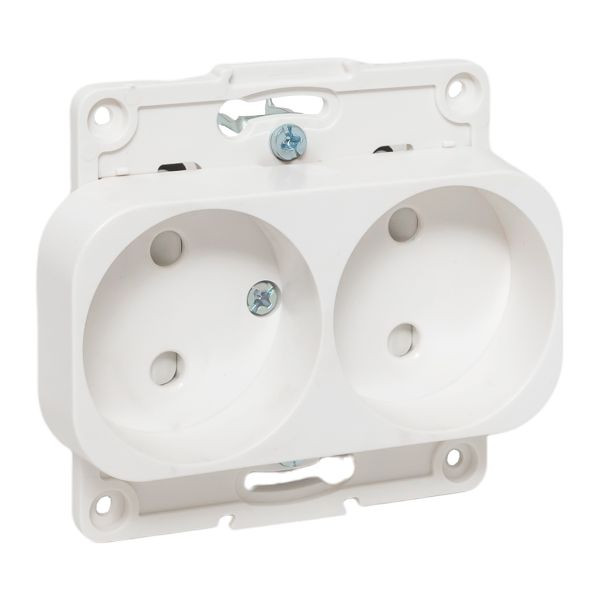 Стокгольм Механизм Розетки 2-местной б/з 10А автоматические клеммы белый с защ, штор, EKF PROxima EYR10-102-10 Стокгольм Механизм Розетки 2-местной б/з 10А автоматические клеммы белый с защ, штор, EKF PROxima EYR10-102-10