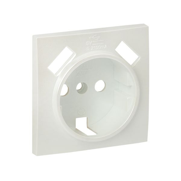 Валенсия лицевая панель розетки 1-местной с/з 16А жемчуг с защ, штор, с 2 USB 2,1А EKF PROxima ESR16-L-028-50-2USB Валенсия лицевая панель розетки 1-местной с/з 16А жемчуг с защ, штор, с 2 USB 2,1А EKF PROxima ESR16-L-028-50-2USB