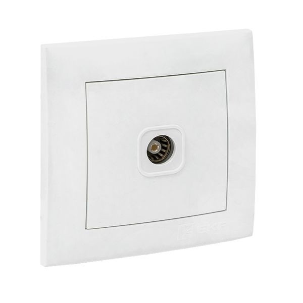 Валенсия розетка телевизионная 1-местная проходная 14дБ-240МГц белая EKF PROxima EWA00-127-10 Валенсия розетка телевизионная 1-местная проходная 14дБ-240МГц белая EKF PROxima EWA00-127-10