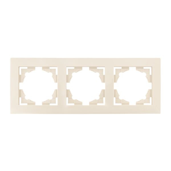 Валенсия Рамка 3-местная кремовая EKF EWM-G-303-20 Валенсия Рамка 3-местная кремовая EKF EWM-G-303-20