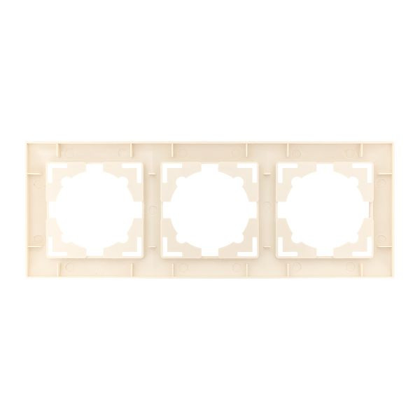 Валенсия Рамка 3-местная кремовая EKF EWM-G-303-20 Валенсия Рамка 3-местная кремовая EKF EWM-G-303-20