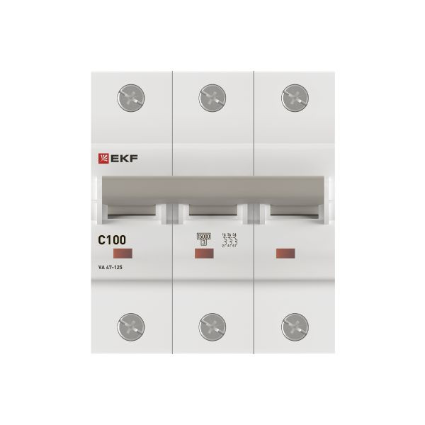 Автоматический выключатель ВА 47-125 3P 100А (C) 15кА PROXIMA EKF mcb47125-3-100C Автоматический выключатель ВА 47-125 3P 100А (C) 15кА PROXIMA EKF mcb47125-3-100C