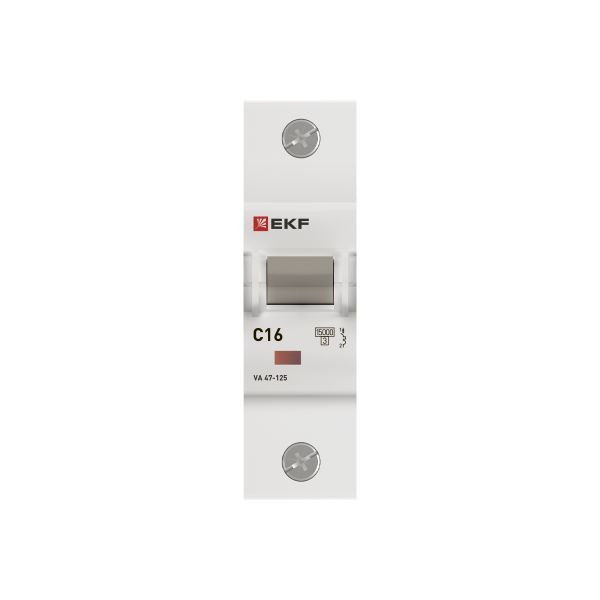 Автоматический выключатель ВА 47-125 1P 16А (C) 15кА PROXIMA EKF mcb47125-1-16C Автоматический выключатель ВА 47-125 1P 16А (C) 15кА PROXIMA EKF mcb47125-1-16C