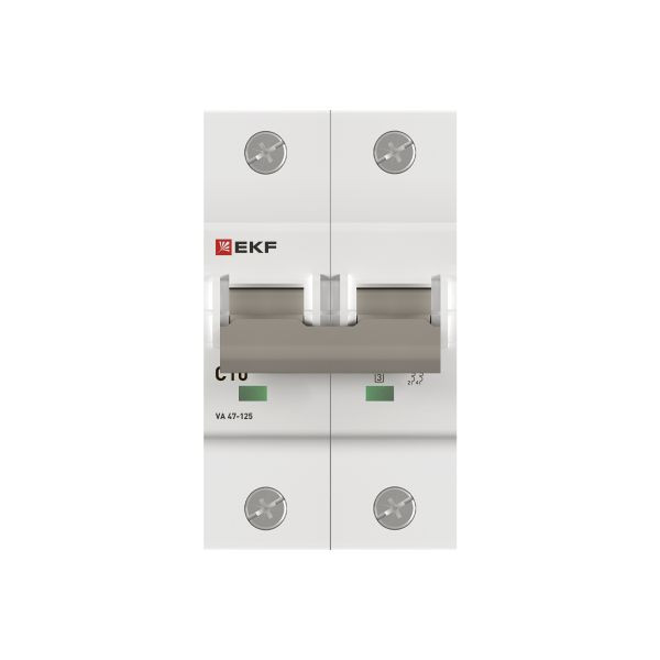 Автоматический выключатель ВА 47-125 2P 10А (C) 15кА PROXIMA EKF mcb47125-2-10C Автоматический выключатель ВА 47-125 2P 10А (C) 15кА PROXIMA EKF mcb47125-2-10C