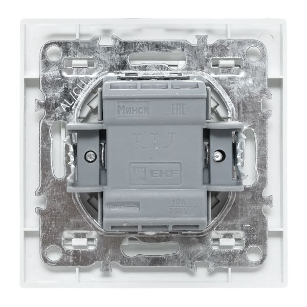 Минск Выключатель 2-клавишный СП с индикатором,10А, белый EKF Basic ERV10-123-10 Минск Выключатель 2-клавишный СП с индикатором,10А, белый EKF Basic ERV10-123-10