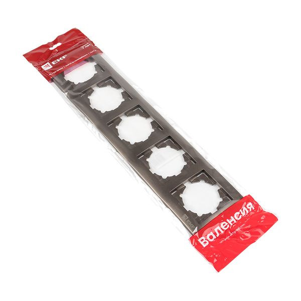 Валенсия Рамка 5-местная графит EKF EWM-G-305-60 Валенсия Рамка 5-местная графит EKF EWM-G-305-60