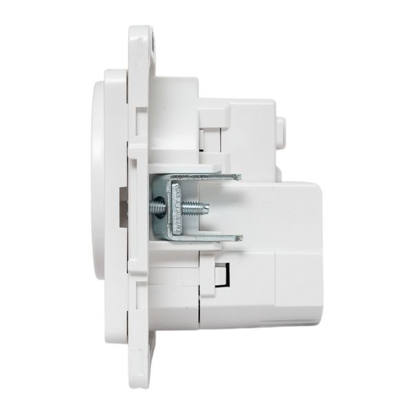 Стокгольм Механизм Розетки 1-местной с/з, USB 2A 16А винтовые клеммы белый с защ, штор, EKF EYR16-2USB-typeA Стокгольм Механизм Розетки 1-местной с/з, USB 2A 16А винтовые клеммы белый с защ, штор, EKF EYR16-2USB-typeA