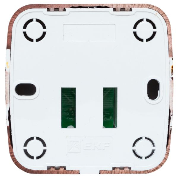 Розетка RJ-45 1-местная ОП Минск, 1А, 120В, тёмное дерево EKF EGK01-035-40 Розетка RJ-45 1-местная ОП Минск, 1А, 120В, тёмное дерево EKF EGK01-035-40