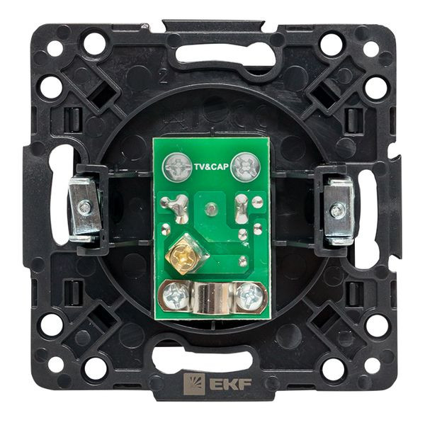 Стокгольм Механизм Розетки TV 1-местной 75Ом 5-862МГц винтовые клеммы черной EKF PROxima EZA00-027-10 Стокгольм Механизм Розетки TV 1-местной 75Ом 5-862МГц винтовые клеммы черной EKF PROxima EZA00-027-10