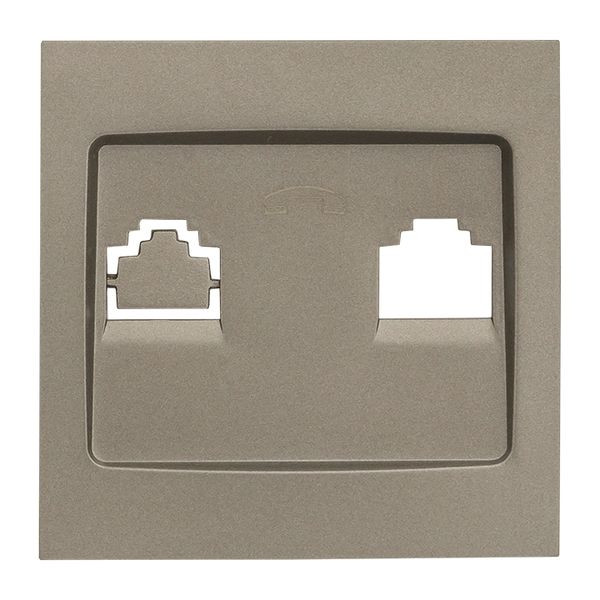 Валенсия лицевая панель розетки Phone 1-местная кашемир EKF PROxima EST01-L-034-40 Валенсия лицевая панель розетки Phone 1-местная кашемир EKF PROxima EST01-L-034-40