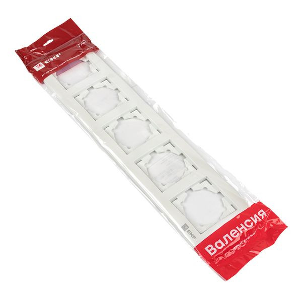 Валенсия Рамка 5-местная жемчуг EKF EWM-G-305-50 Валенсия Рамка 5-местная жемчуг EKF EWM-G-305-50