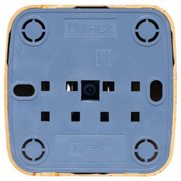 Розетка 1-местная ОП Минск 10А без заземления светлое дерево EKF EGR10-022-30 Розетка 1-местная ОП Минск 10А без заземления светлое дерево EKF EGR10-022-30