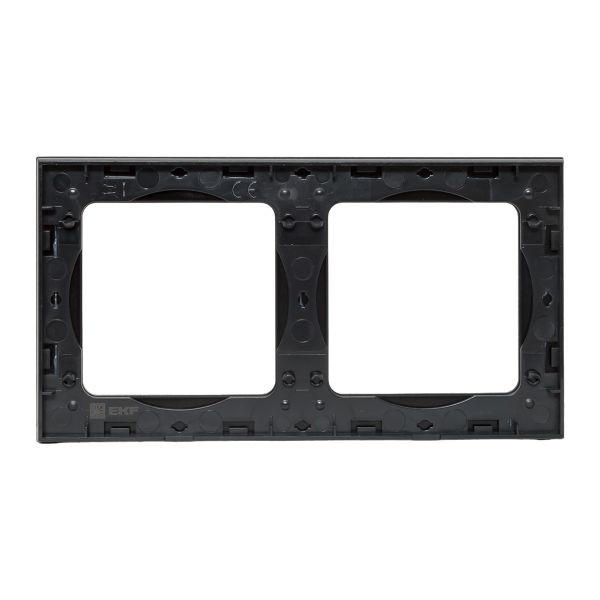 Стокгольм Рамка 2-местная металлическая черная EKF PROxima EZM-G-303-10 Стокгольм Рамка 2-местная металлическая черная EKF PROxima EZM-G-303-10