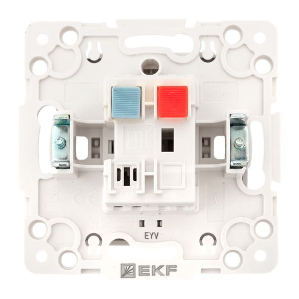Механизм кнопки нажимной 10А белый Стокгольм EKF EYV10-221-10 Механизм кнопки нажимной 10А белый Стокгольм EKF EYV10-221-10