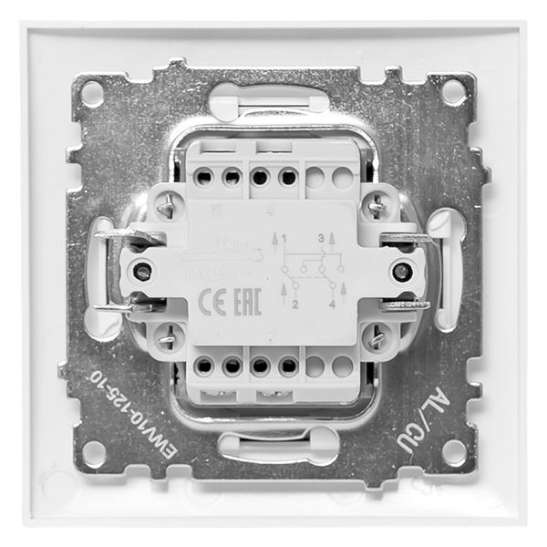 Валенсия выключатель 1-кл, 10А белый перекрестный EKF PROxima EWV10-125-10 Валенсия выключатель 1-кл, 10А белый перекрестный EKF PROxima EWV10-125-10