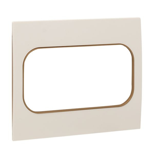 Стокгольм Рамка для розетки 2-местная белая с линией цвета шампань EKF PROxima EYM-G-305-20 Стокгольм Рамка для розетки 2-местная белая с линией цвета шампань EKF PROxima EYM-G-305-20