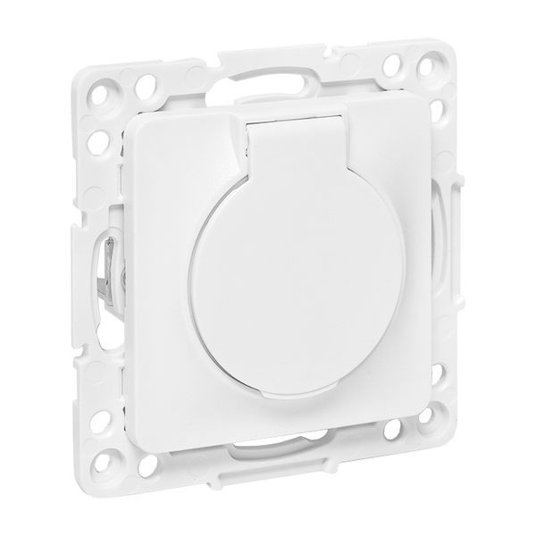 Стокгольм Механизм Розетки 1-местной с/з 16А автоматические клеммы белый с крышкой и защ, штор, IP44 EKF PROxima EYR16-028-10-44 Стокгольм Механизм Розетки 1-местной с/з 16А автоматические клеммы белый с крышкой и защ, штор, IP44 EKF PROxima EYR16-028-10-44