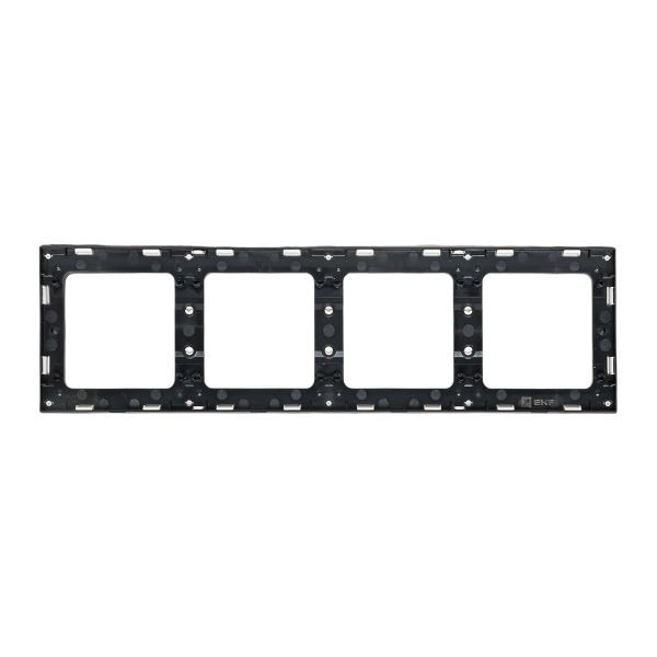 Стокгольм Рамка 4-местная белая с линией цвета черный EKF PROxima EZM-G-305-20 Стокгольм Рамка 4-местная белая с линией цвета черный EKF PROxima EZM-G-305-20