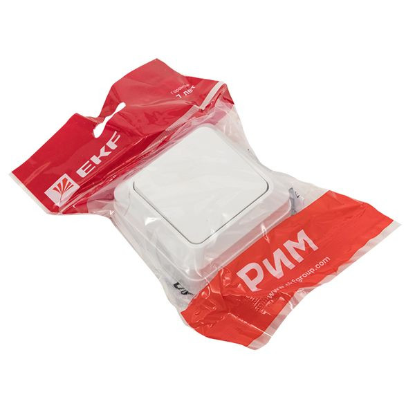 Рим Выключатель 1-клавишный 10А белый EKF ENV10-021-10 Рим Выключатель 1-клавишный 10А белый EKF ENV10-021-10