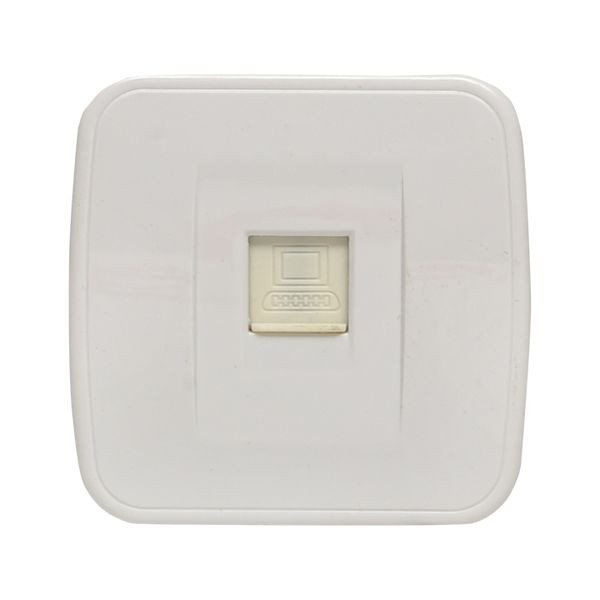 Минск Розетка RJ-45 1-местная, ОП 1А, 120В, белая EKF Basic EGK01-035-10 Минск Розетка RJ-45 1-местная, ОП 1А, 120В, белая EKF Basic EGK01-035-10