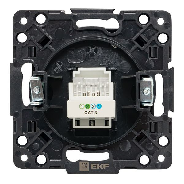 Стокгольм Механизм Розетки Phone 1-местной черный EKF PROxima EZT01-034-10 Стокгольм Механизм Розетки Phone 1-местной черный EKF PROxima EZT01-034-10