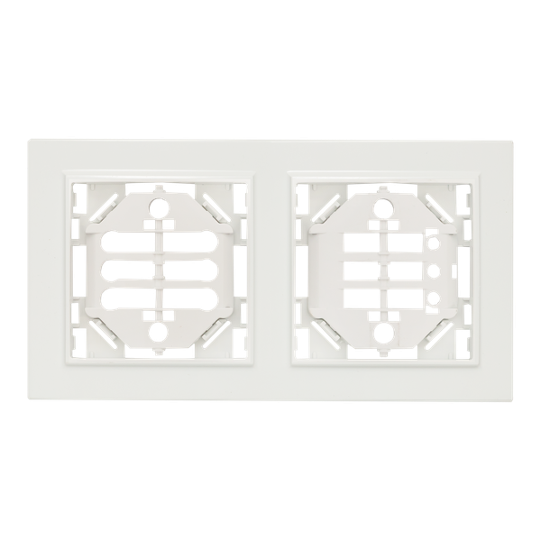 Минск Рамка 2-местная вертикальная белая EKF Basic ERM-G-312-10 Минск Рамка 2-местная вертикальная белая EKF Basic ERM-G-312-10