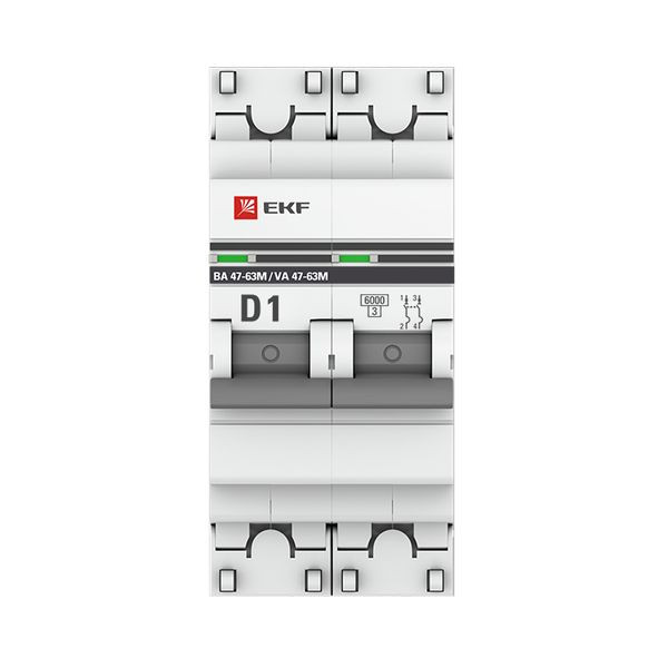Автоматический выключатель 2P 1А (D) 6кА ВА 47-63M без теплового расцепителя EKF PROxima mcb4763m-6-2-1D-pro Автоматический выключатель 2P 1А (D) 6кА ВА 47-63M без теплового расцепителя EKF PROxima mcb4763m-6-2-1D-pro