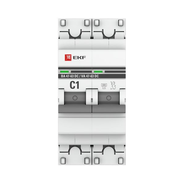 Автоматический выключатель 2P 1А (C) 6кА ВА 47-63 DC EKF PROxima mcb4763-DC-2-01C-pro Автоматический выключатель 2P 1А (C) 6кА ВА 47-63 DC EKF PROxima mcb4763-DC-2-01C-pro
