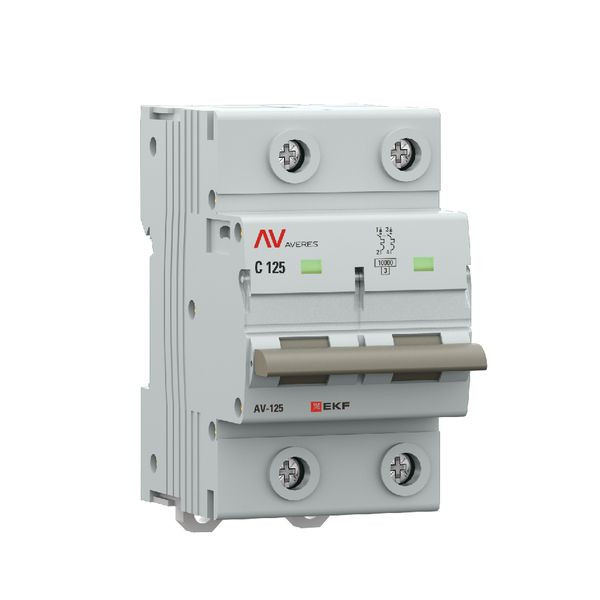 Выключатель автоматический AV-125 2P 125A (C) 10kA EKF AVERES mcb125-2-125C-av Выключатель автоматический AV-125 2P 125A (C) 10kA EKF AVERES mcb125-2-125C-av