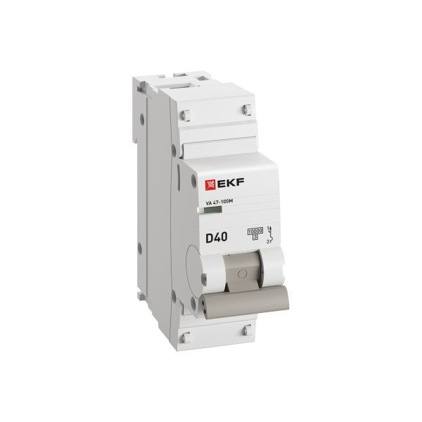 Автоматический выключатель 1P 40А (D) 10kA ВА 47-100M без теплового расцепителя EKF PROxima mcb47100m-1-40D-pro Автоматический выключатель 1P 40А (D) 10kA ВА 47-100M без теплового расцепителя EKF PROxima mcb47100m-1-40D-pro