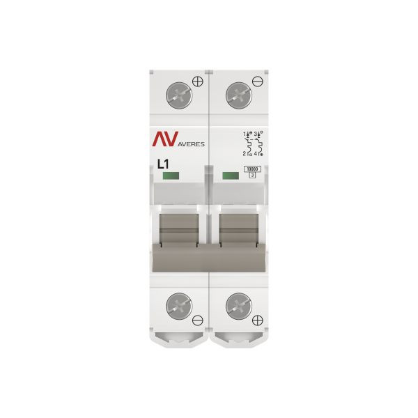 Выключатель автоматический AV-10 DC 2P 1A (L) 10kA EKF AVERES mcb10-DC-2-01L-av Выключатель автоматический AV-10 DC 2P 1A (L) 10kA EKF AVERES mcb10-DC-2-01L-av