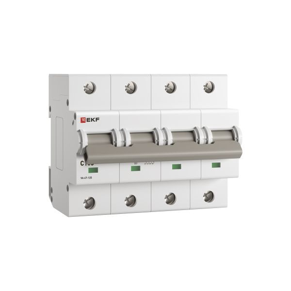 Автоматический выключатель ВА 47-125 4P 100А (C) 15кА PROXIMA EKF mcb47125-4-100C Автоматический выключатель ВА 47-125 4P 100А (C) 15кА PROXIMA EKF mcb47125-4-100C