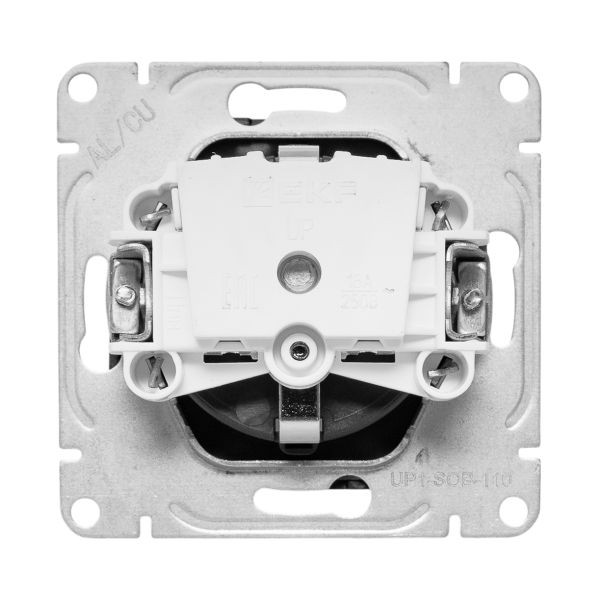 Механизм розетки, 16А, с заземлением, без шторок, чёрный Эпика EKF Механизм розетки, 16А, с заземлением, без шторок, чёрный Эпика EKF