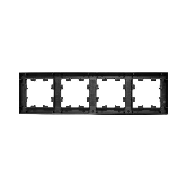 4 - местная рамка, чёрная, пластик Эпика EKF 4 - местная рамка, чёрная, пластик Эпика EKF