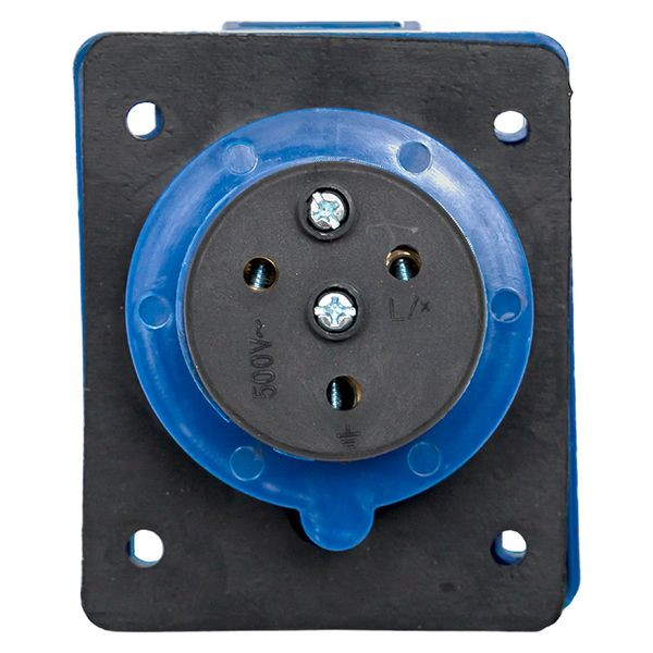 Розетка стационарная внутренняя 423 2Р+РЕ 32А 220В IP44 EKF Розетка стационарная внутренняя 423 2Р+РЕ 32А 220В IP44 EKF