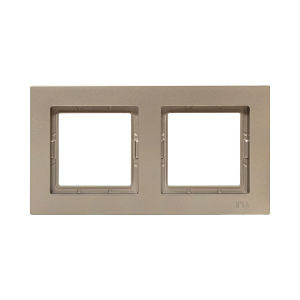 2 - местная рамка, IP44, шампань, пластик Эпика EKF 2 - местная рамка, IP44, шампань, пластик Эпика EKF