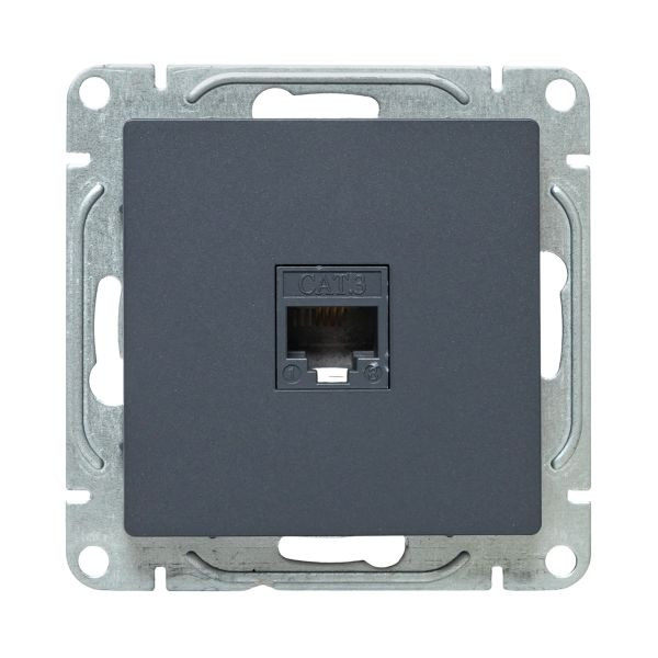 Механизм розетки RJ11, графит Эпика EKF Механизм розетки RJ11, графит Эпика EKF