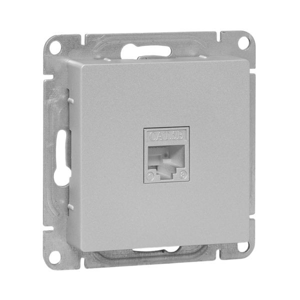 Механизм розетки RJ45 (cat5), алюминий Эпика EKF Механизм розетки RJ45 (cat5), алюминий Эпика EKF