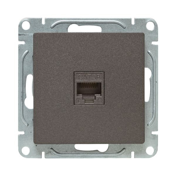 Механизм розетки RJ45 (cat5), мокко Эпика EKF Механизм розетки RJ45 (cat5), мокко Эпика EKF