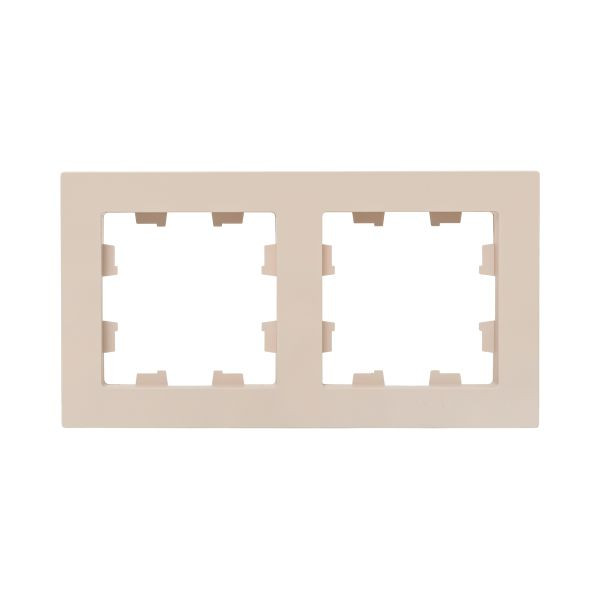 2 - местная рамка, кремовая, пластик Эпика EKF 2 - местная рамка, кремовая, пластик Эпика EKF