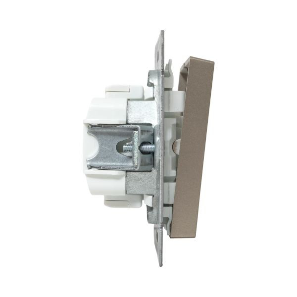 Механизм выключателя, двухклавишный, шампань Эпика EKF Механизм выключателя, двухклавишный, шампань Эпика EKF