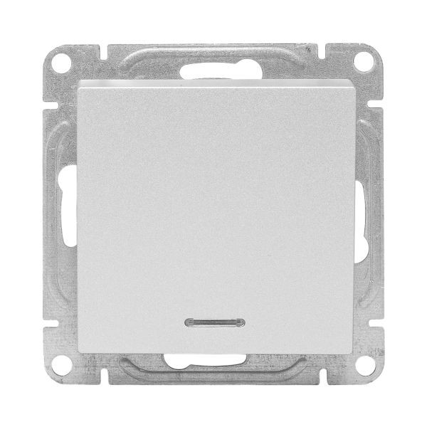 Механизм выключателя, одноклавишный, с подсветкой, алюминий Эпика EKF Механизм выключателя, одноклавишный, с подсветкой, алюминий Эпика EKF