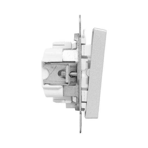 Механизм выключателя, одноклавишный, с подсветкой, алюминий Эпика EKF Механизм выключателя, одноклавишный, с подсветкой, алюминий Эпика EKF