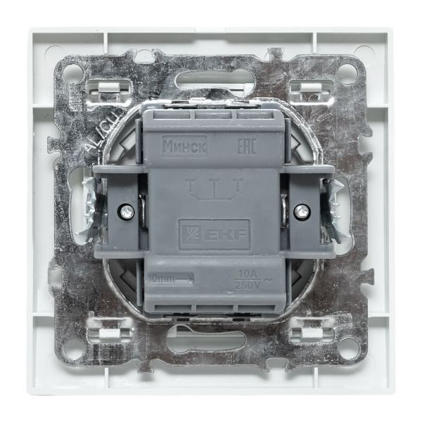 Минск Выключатель 1-клавишный СП с индикатором,10А, белый EKF Basic Минск Выключатель 1-клавишный СП с индикатором,10А, белый EKF Basic